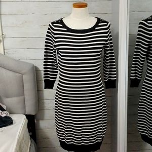 NWOT White House Black Market Striped Dress.